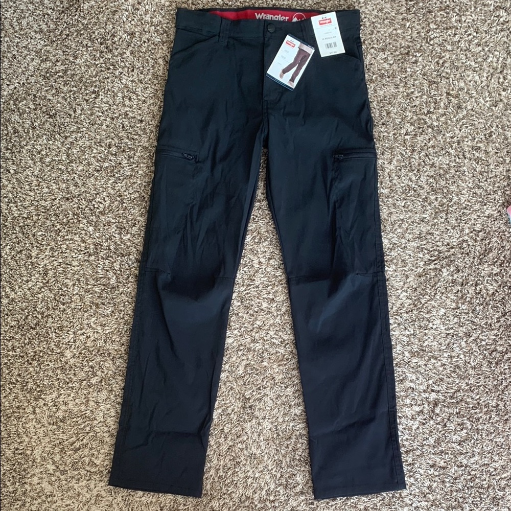 Wrangler Outdoor Boy’s Moisture Wicking Black Cargo Pants